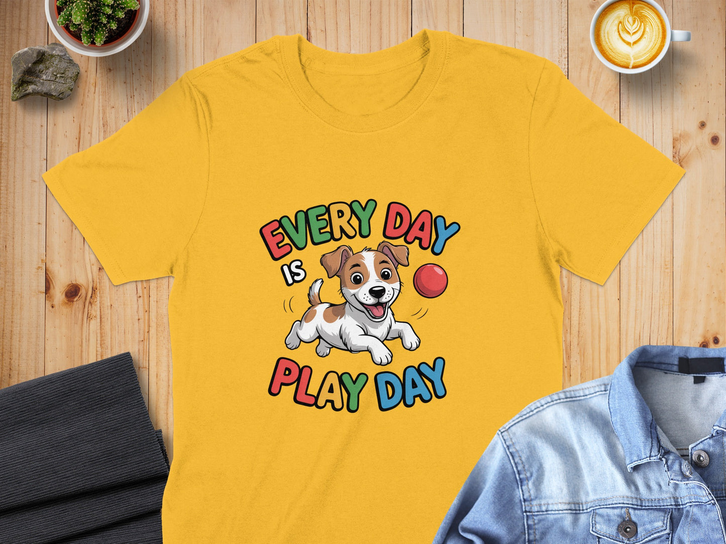 Every Day is Play Day Dog Graphic T-shirt product type