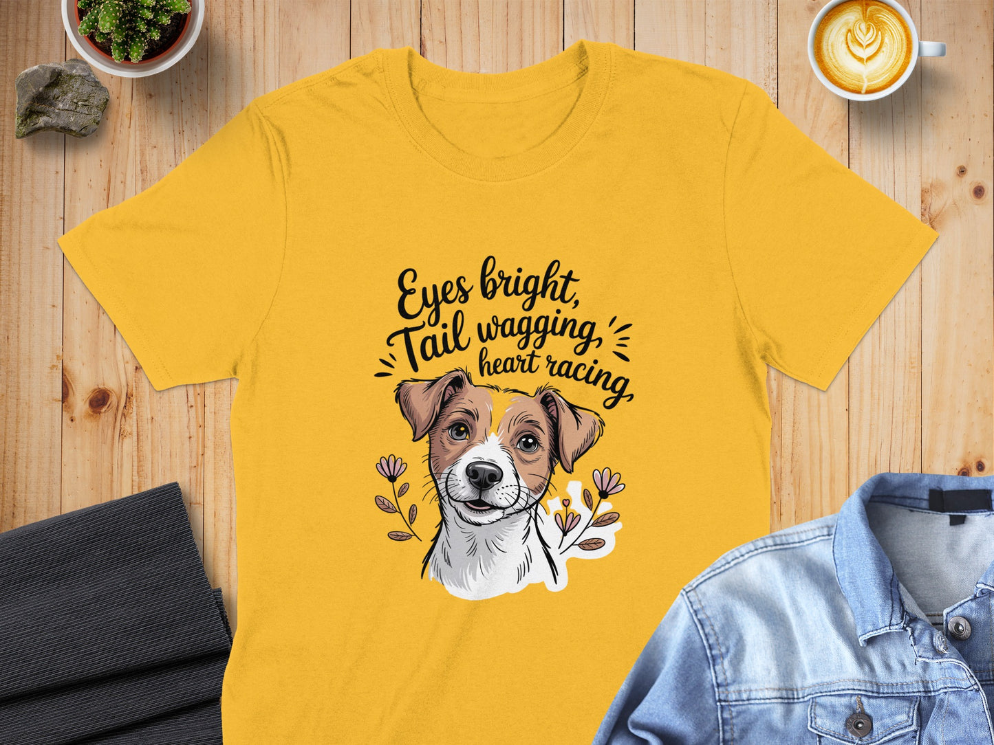 Eyes Bright Tail Wagging Heart Racing T-Shirt product type