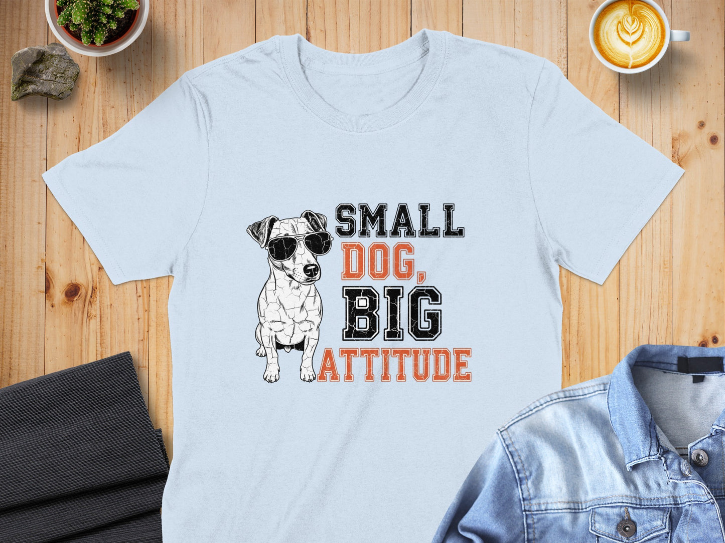 Small Dog Big Attitude Graphic T-Shirt product