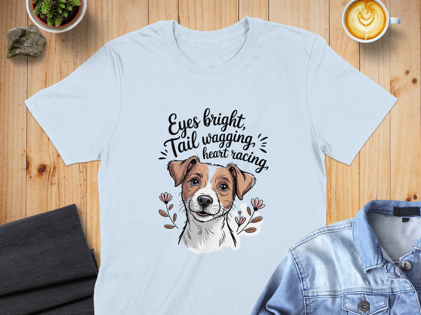 Eyes Bright Tail Wagging Heart Racing T-Shirt Product