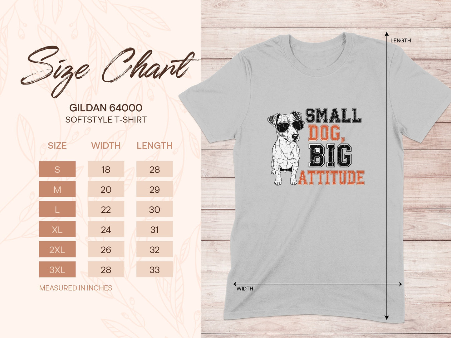 Small Dog Big Attitude Graphic T-Shirt product