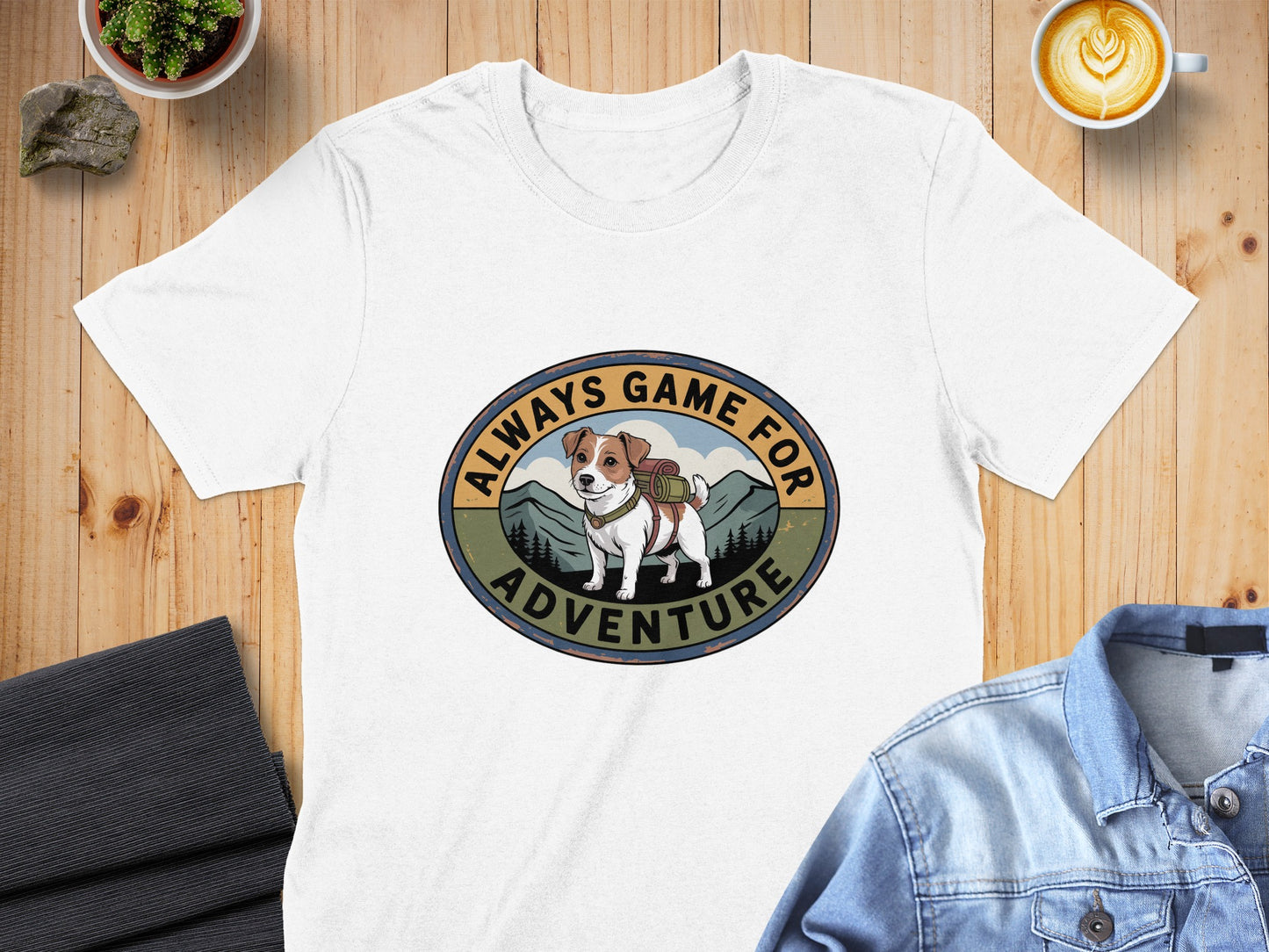 Always Game for Adventure Dog Graphic T-Shirt product