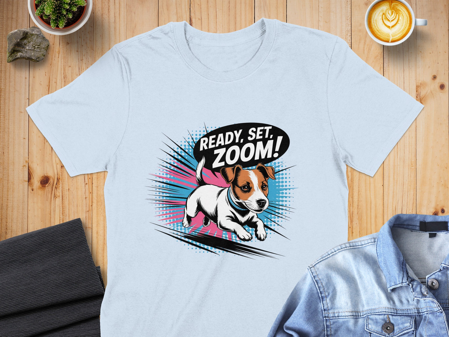 Ready Set Zoom Puppy Graphic Printed T-Shirt product type