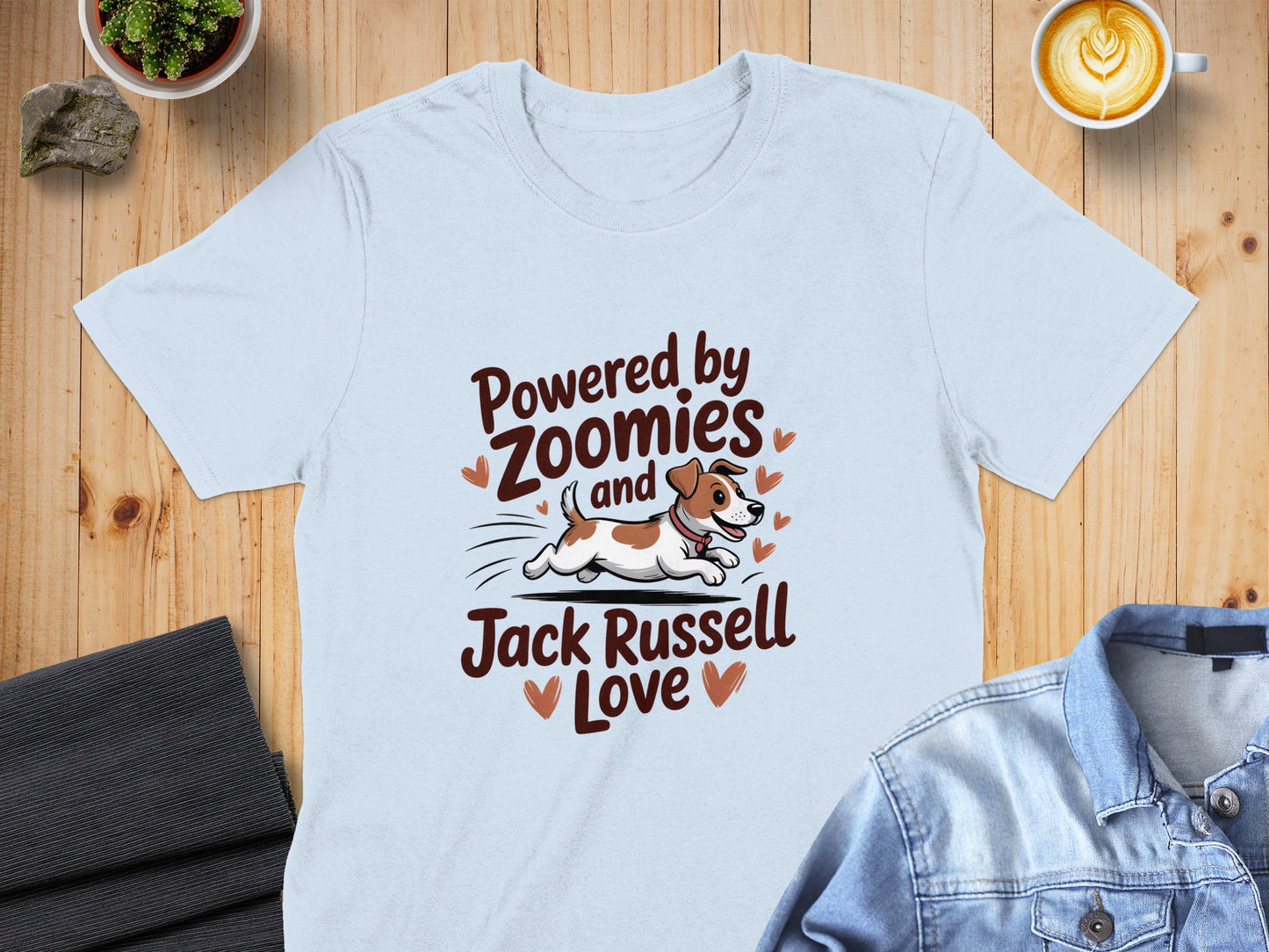 Powered by Zoomies and Jack Russell Love TShirt product