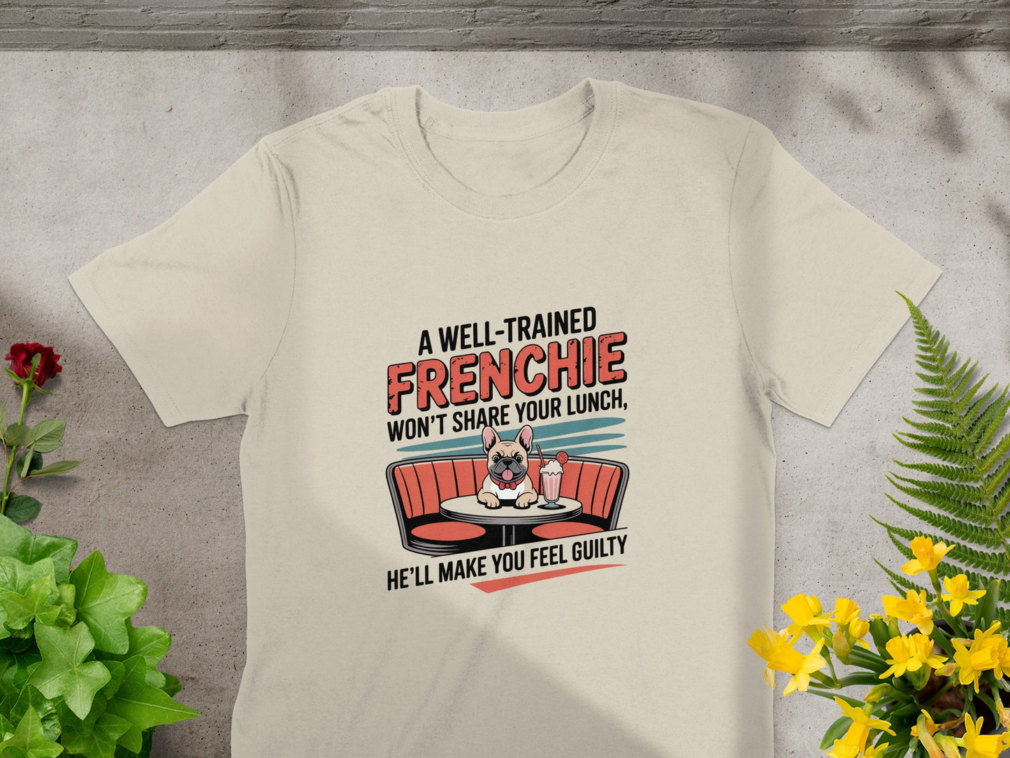 A Well-Trained Frenchie Shirt Funny Dog Lover Product
