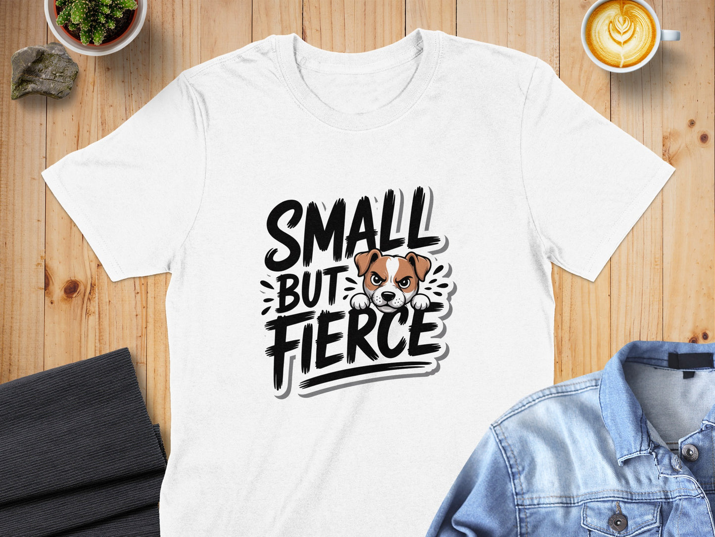 Small But Fierce Cute Dog Graphic T-shirt product