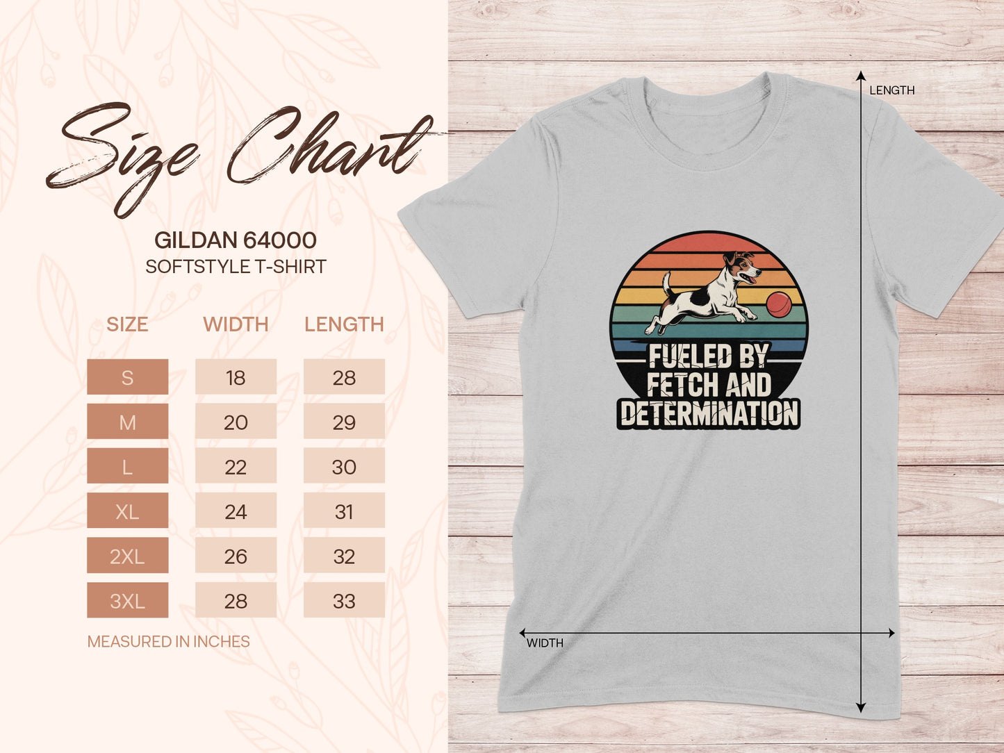 Fueled By Fetch And Determination T-shirt product type