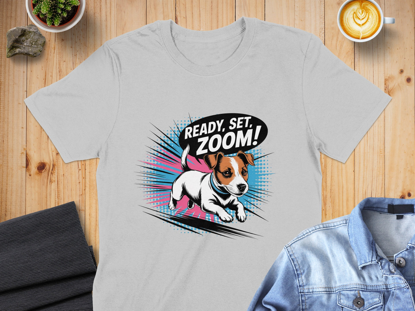 Ready Set Zoom Cute Puppy Graphic T-shirt product