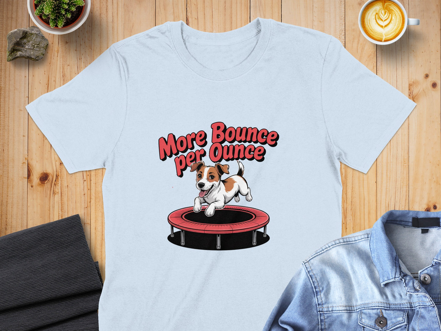 More Bounce Per Ounce Trampoline Dog Shirt product type