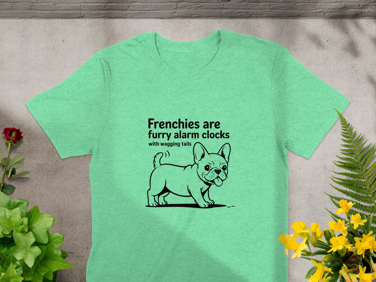 Frenchies are furry alarm clocks with wagging tails product type