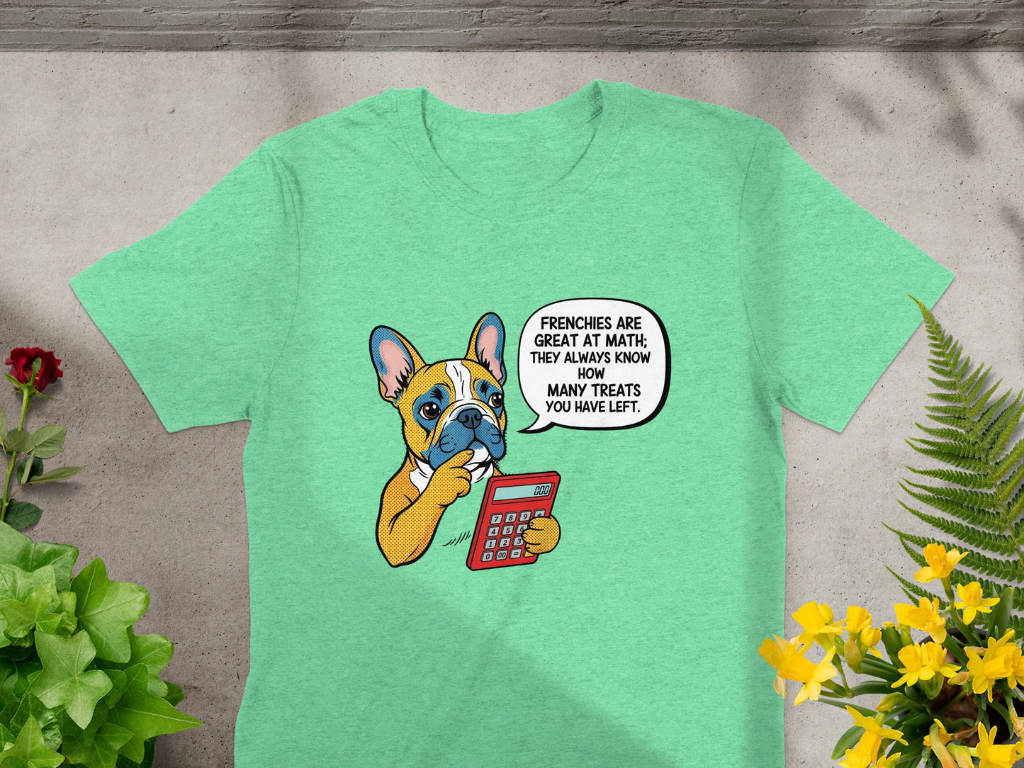 Funny French Bulldog Counting Treats Graphic T-Shirt product