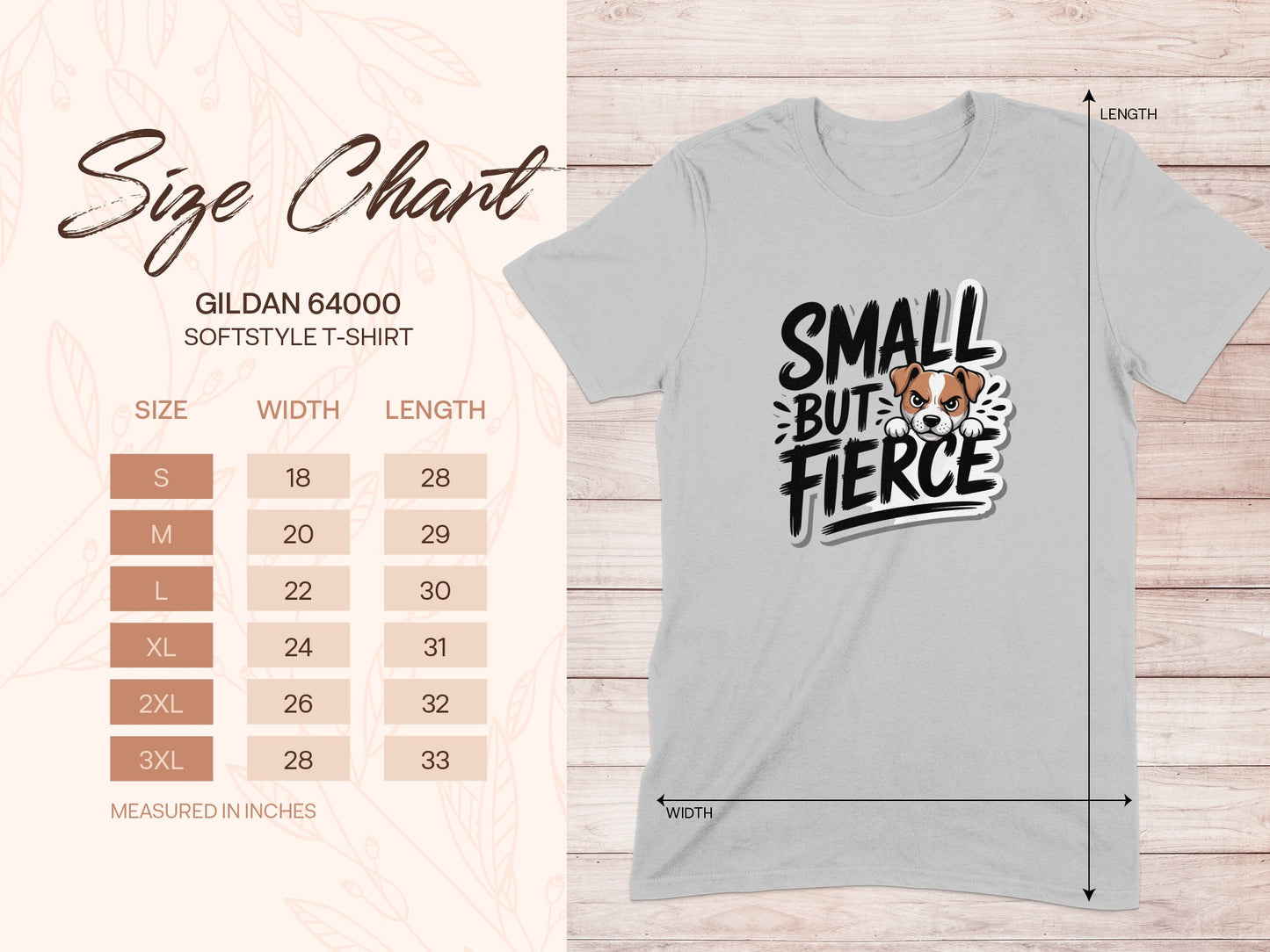 Small But Fierce Funny Graphic T Shirt product