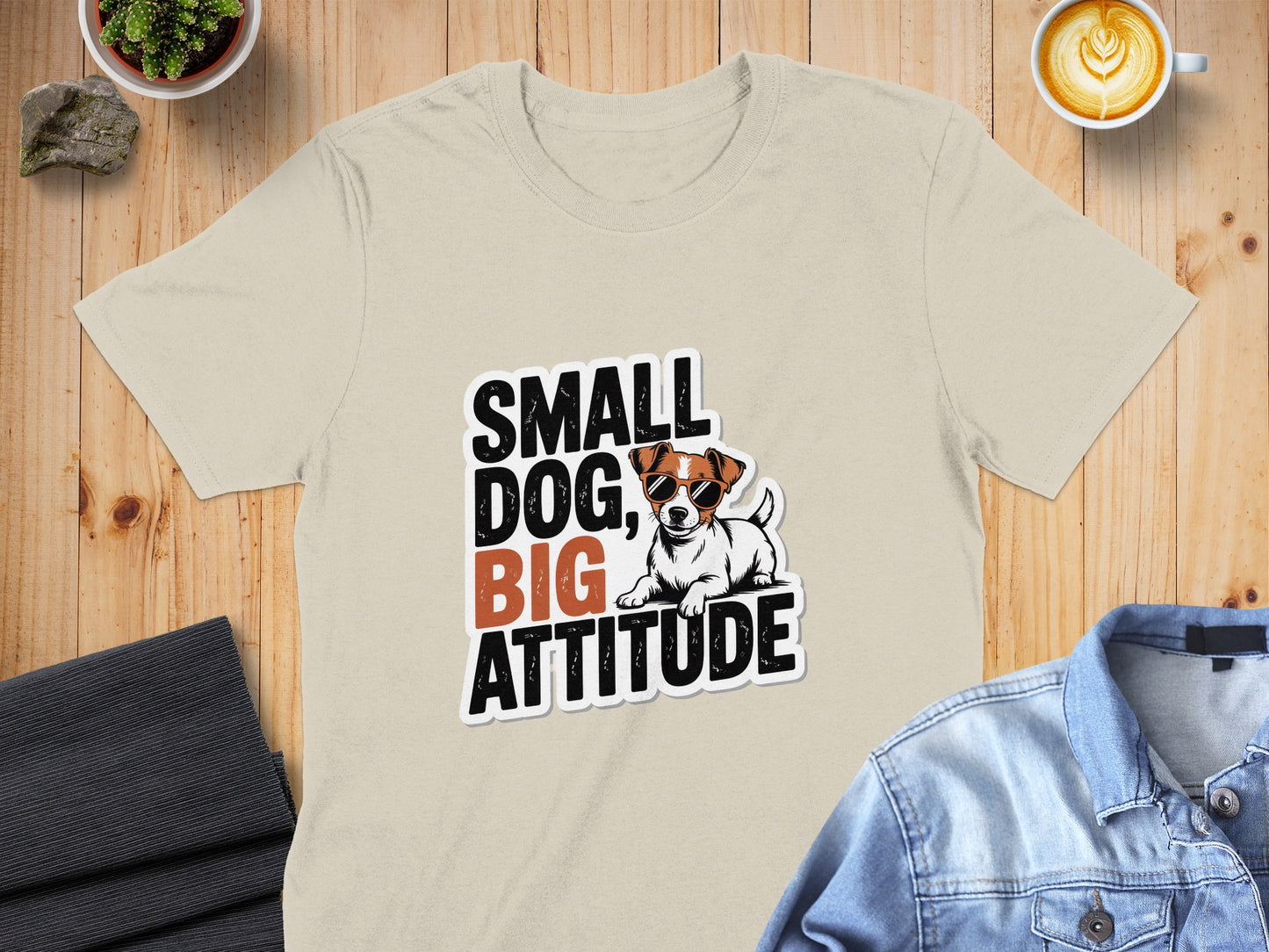 Small Dog Big Attitude Graphic Tee shirt product