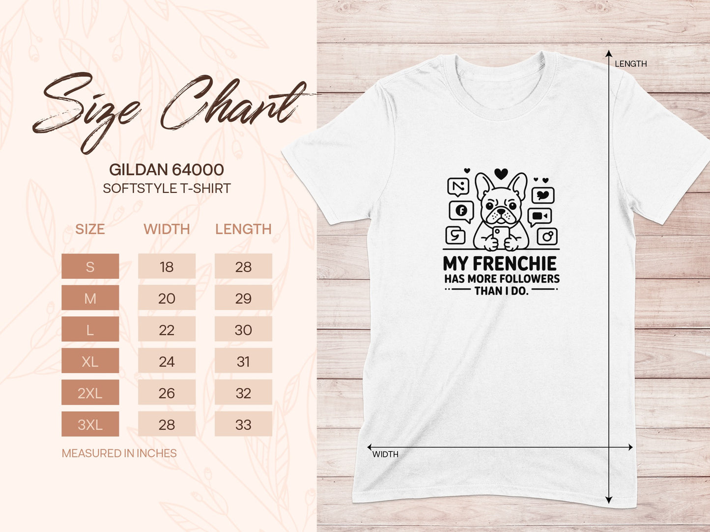 My Frenchie Has More Followers Than I Do t-shirt product