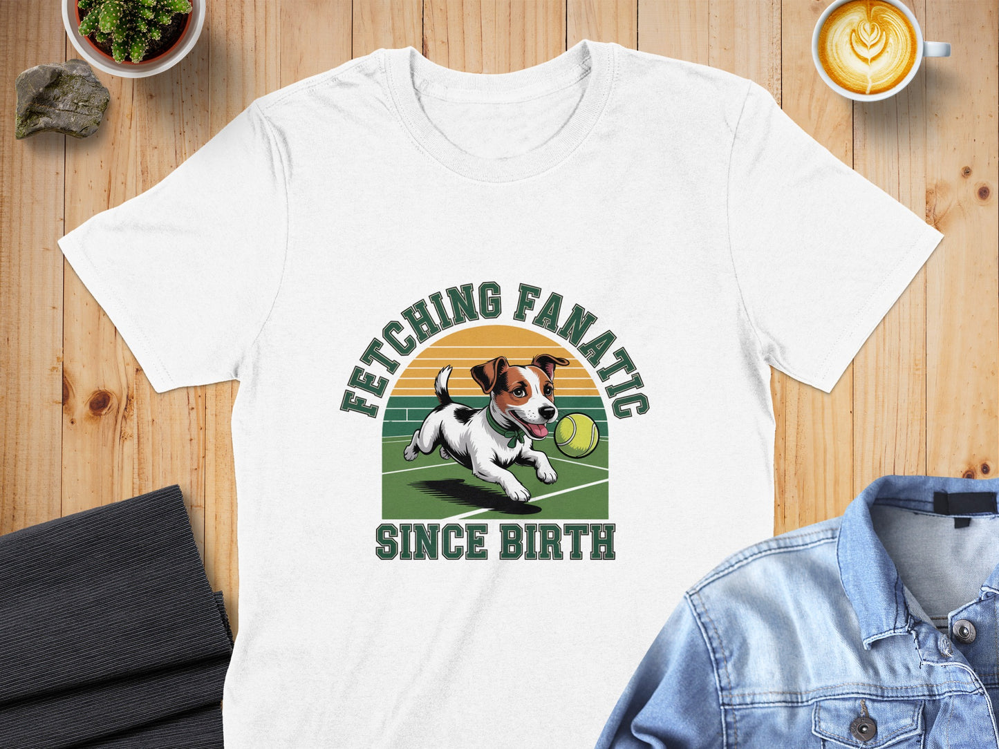 Fetching Fanatic Since Birth graphic t-shirt product