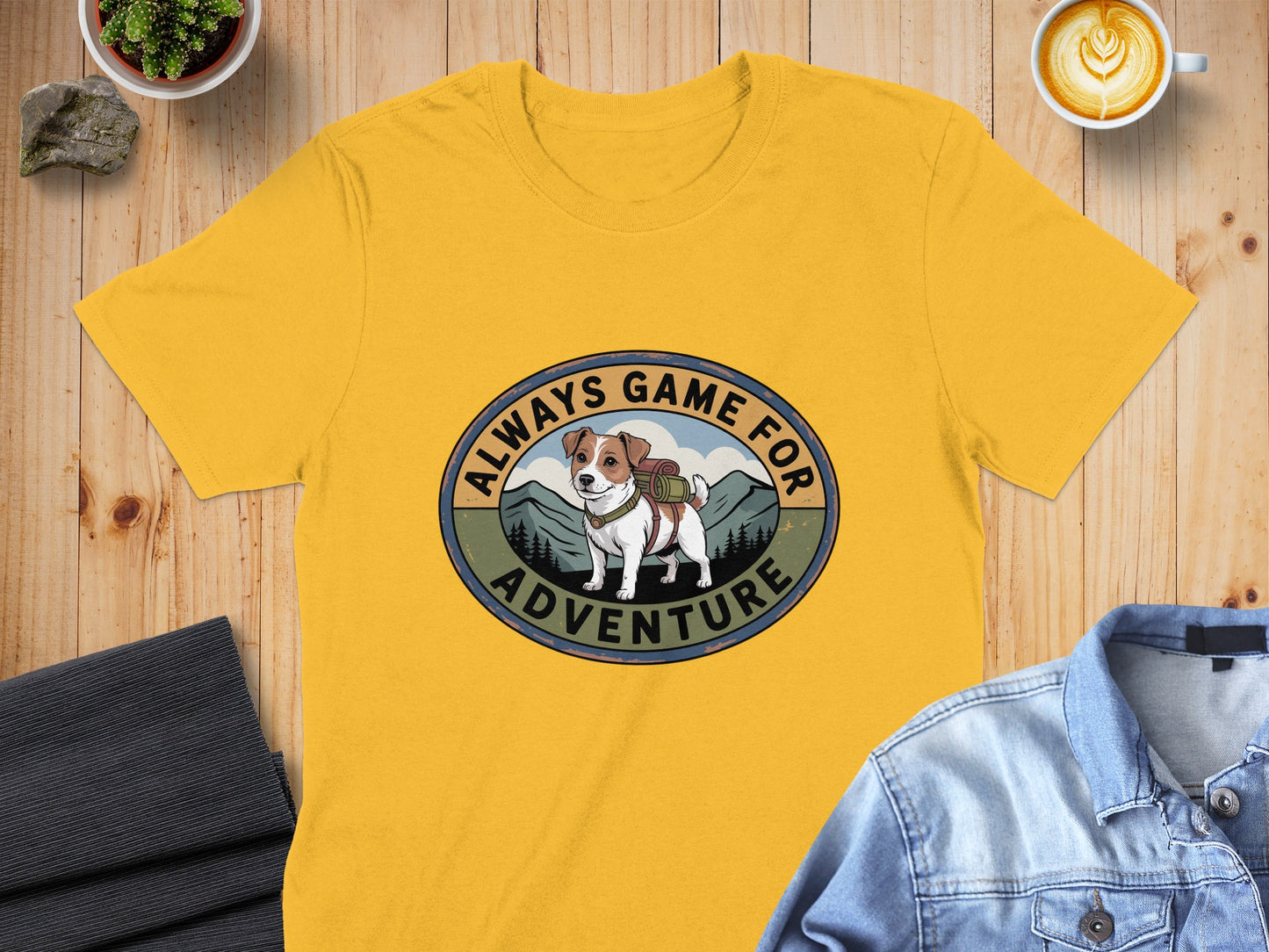 Always Game For Adventure Graphic Dog Shirt product