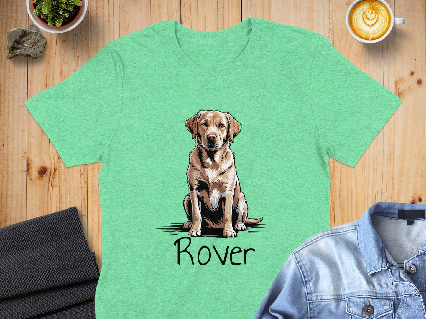 Cute Labrador Puppy Print with Rover T-shirt Product