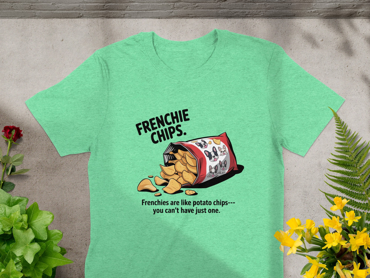 Frenchie Chips Funny Graphic Tee Shirt product