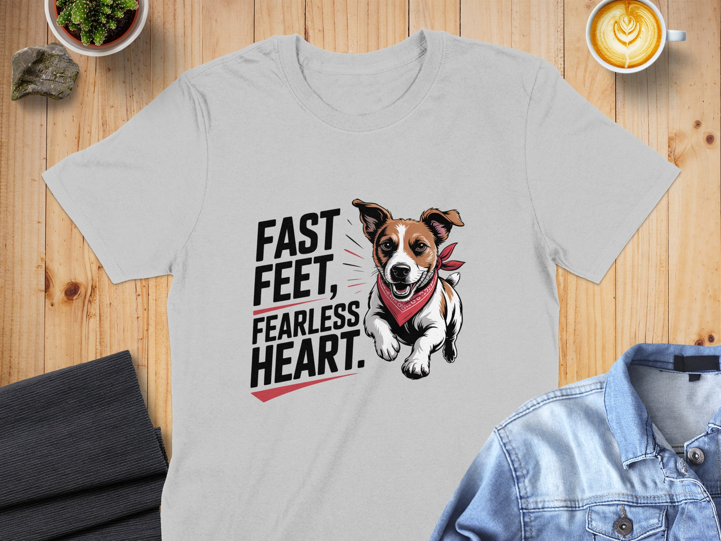 Fast Feet Fearless Heart Dog Lovers T-shirt product