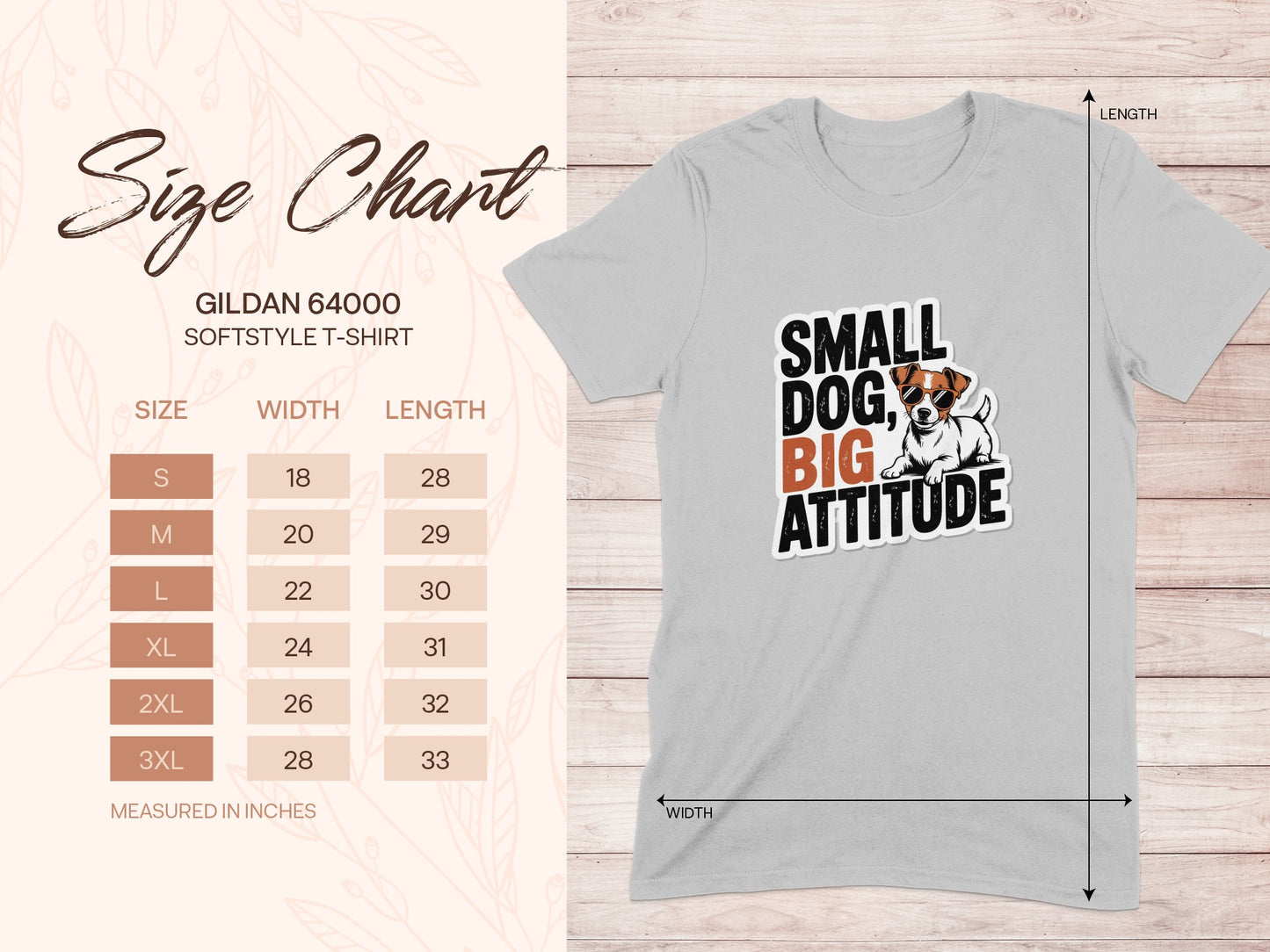 Small Dog Big Attitude T-Shirt product type
