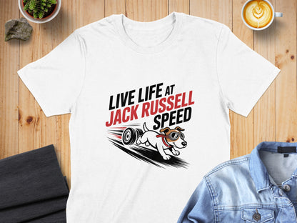 Live Life at Jack Russell Speed Graphic T-Shirt product