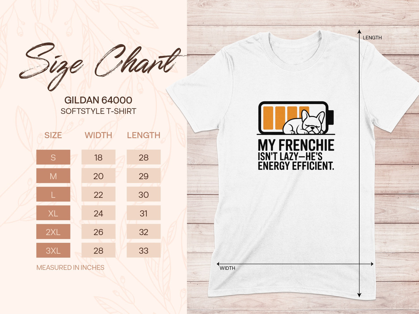 My Frenchie Isn't Lazy He's Energy Efficient T-shirt