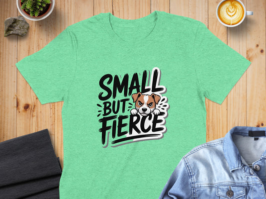 Small But Fierce Funny Dog Graphic T-Shirt product