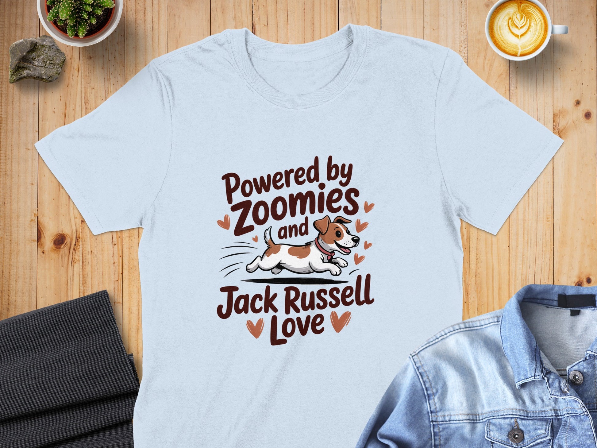 Powered by Zoomies and Jack Russell Love TShirt product