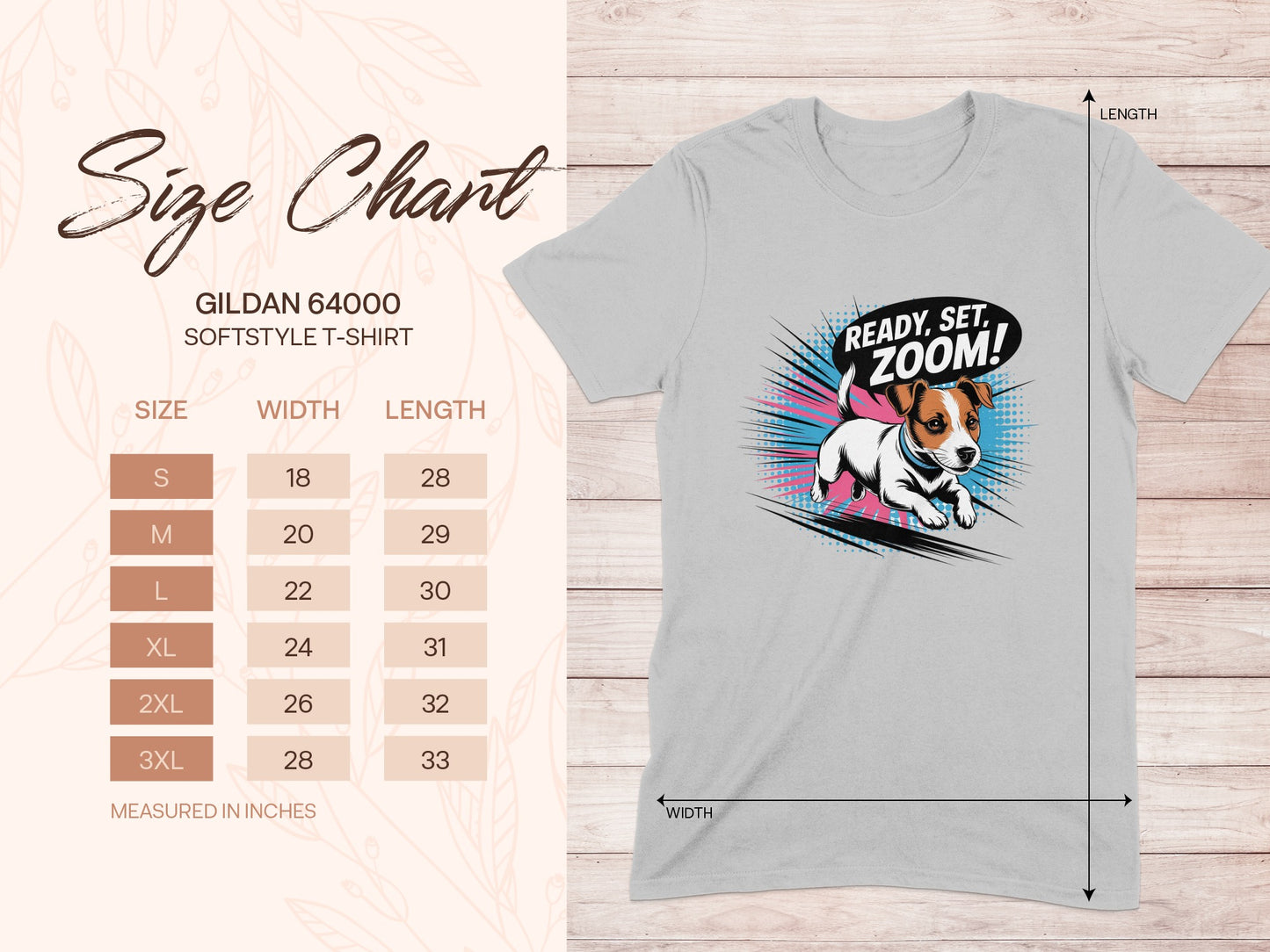 Cute Cartoon Pup Ready Set Zoom T-shirt product
