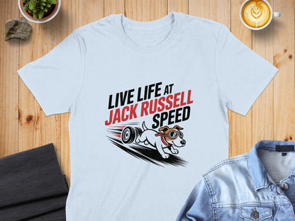 Live Life At Jack Russell Speed Graphic T-Shirt product