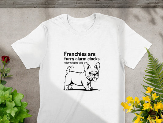 Frenchies are furry alarm clocks with wagging tails product type