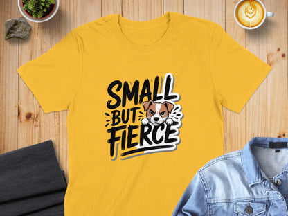 Small But Fierce Graphic Yellow T-shirt product