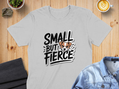 Small But Fierce Cute Dog Graphic T-Shirt product type