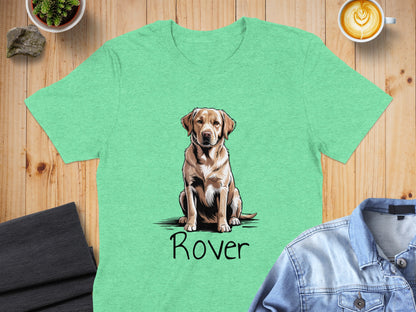 Cute Labrador Puppy Print with Rover T-shirt Product